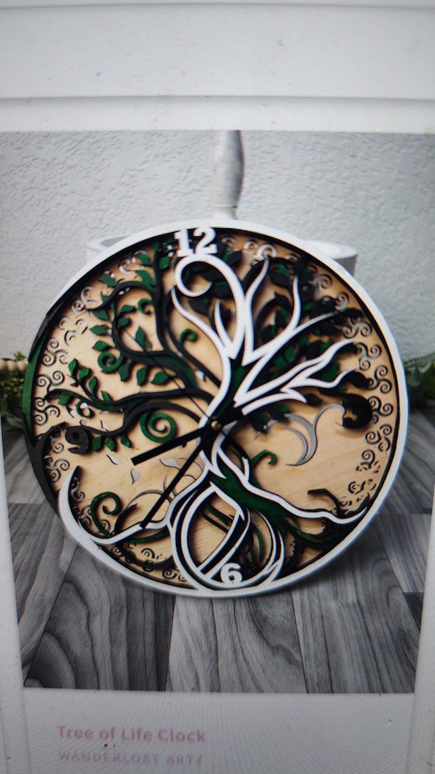 Minimalist Tree of Life Wall Clock