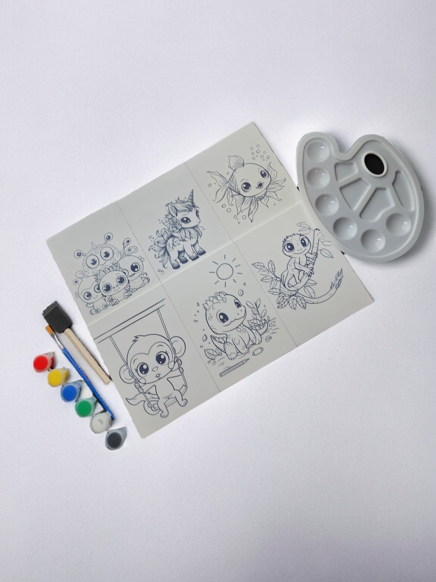 WanderLost Kids Painting Kits: Colorful Adventures for Little Artists! Easter Edition - Ready-to-Paint Coloring Book Inspired Canvas Painting Kits for Kids Ages 4 and Up