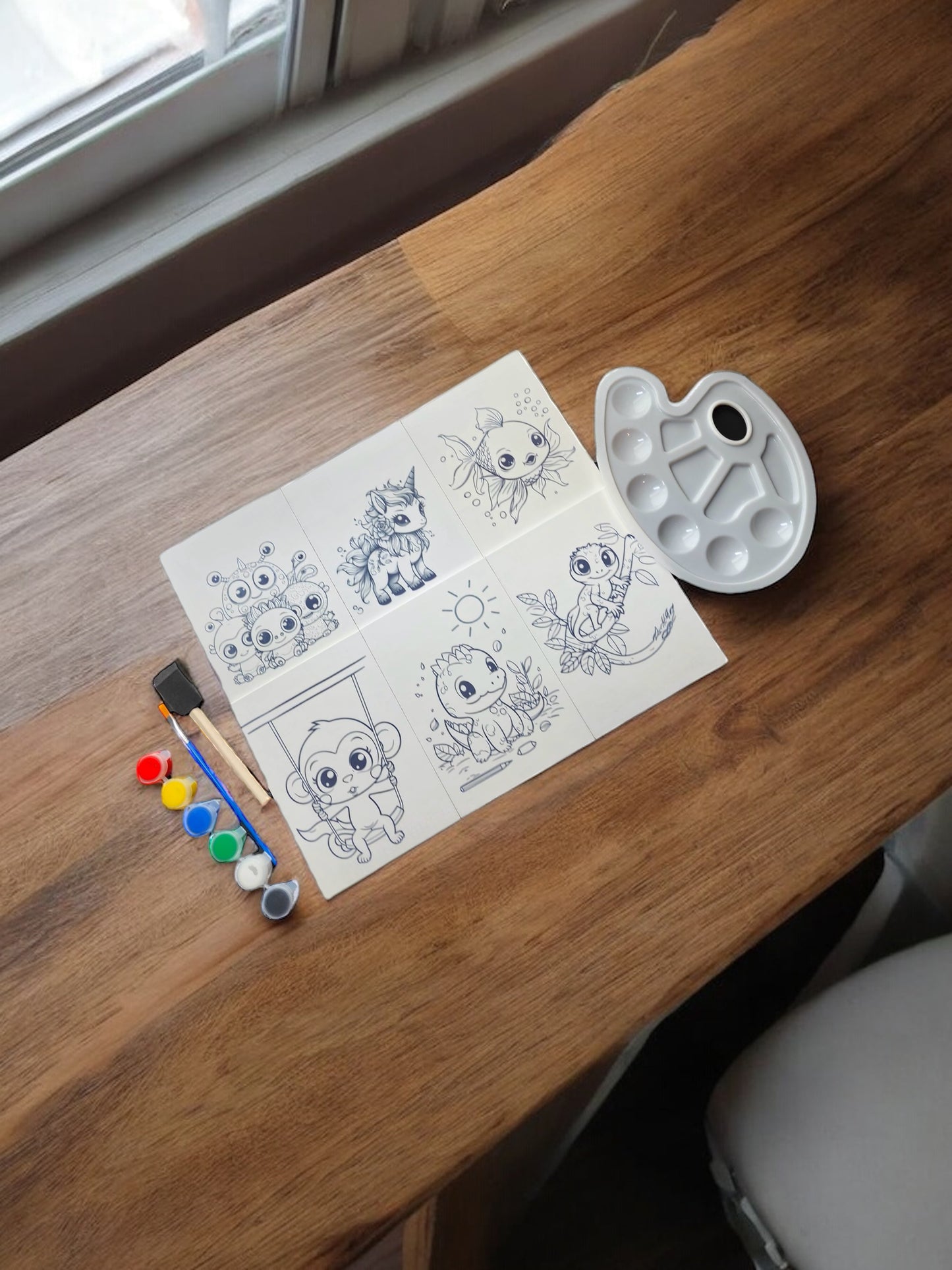 WanderLost Kids Painting Kits: Colorful Adventures for Little Artists! Easter Edition - Ready-to-Paint Coloring Book Inspired Canvas Painting Kits for Kids Ages 4 and Up