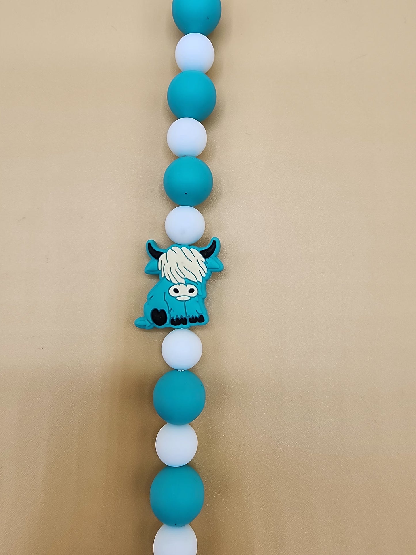 Silicone Beaded Pacifier Clip  ~10” Length, Food-Safe Silicone, Multiple Cute Designs to Choose From!