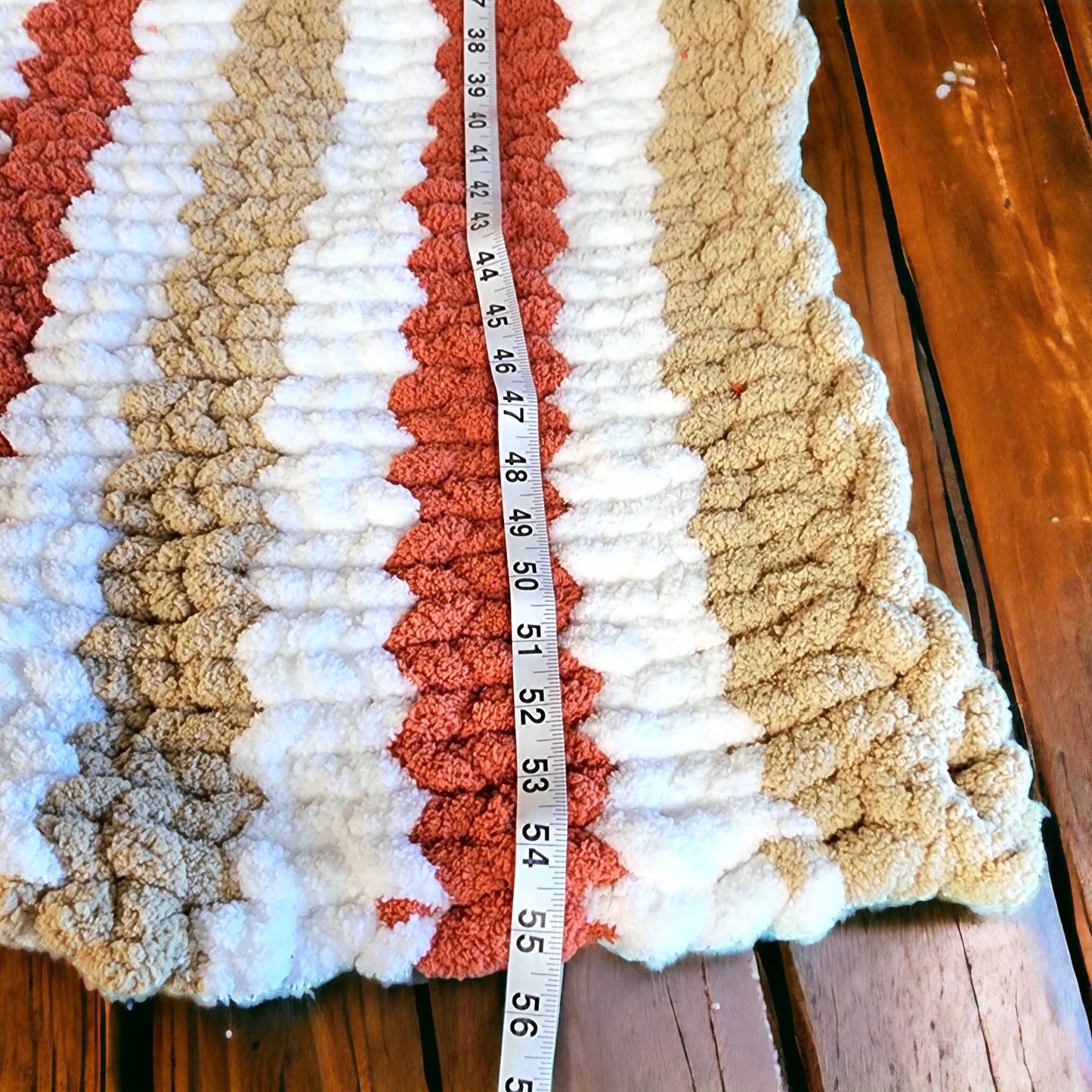 Cozy Wanderlost Kids Hand-Knit Chunky Chenille Blankets for Cribs, Baby Blanket 30" x 45" Taupe Spice