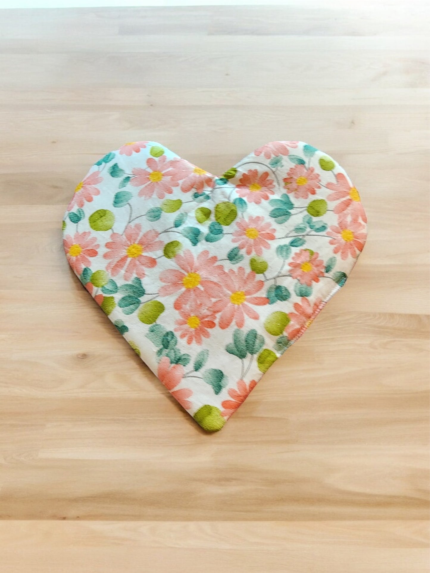 8” Handmade Heart-Shaped Crinkle Baby Sensory Toy - Soft, Durable, and Machine Washable