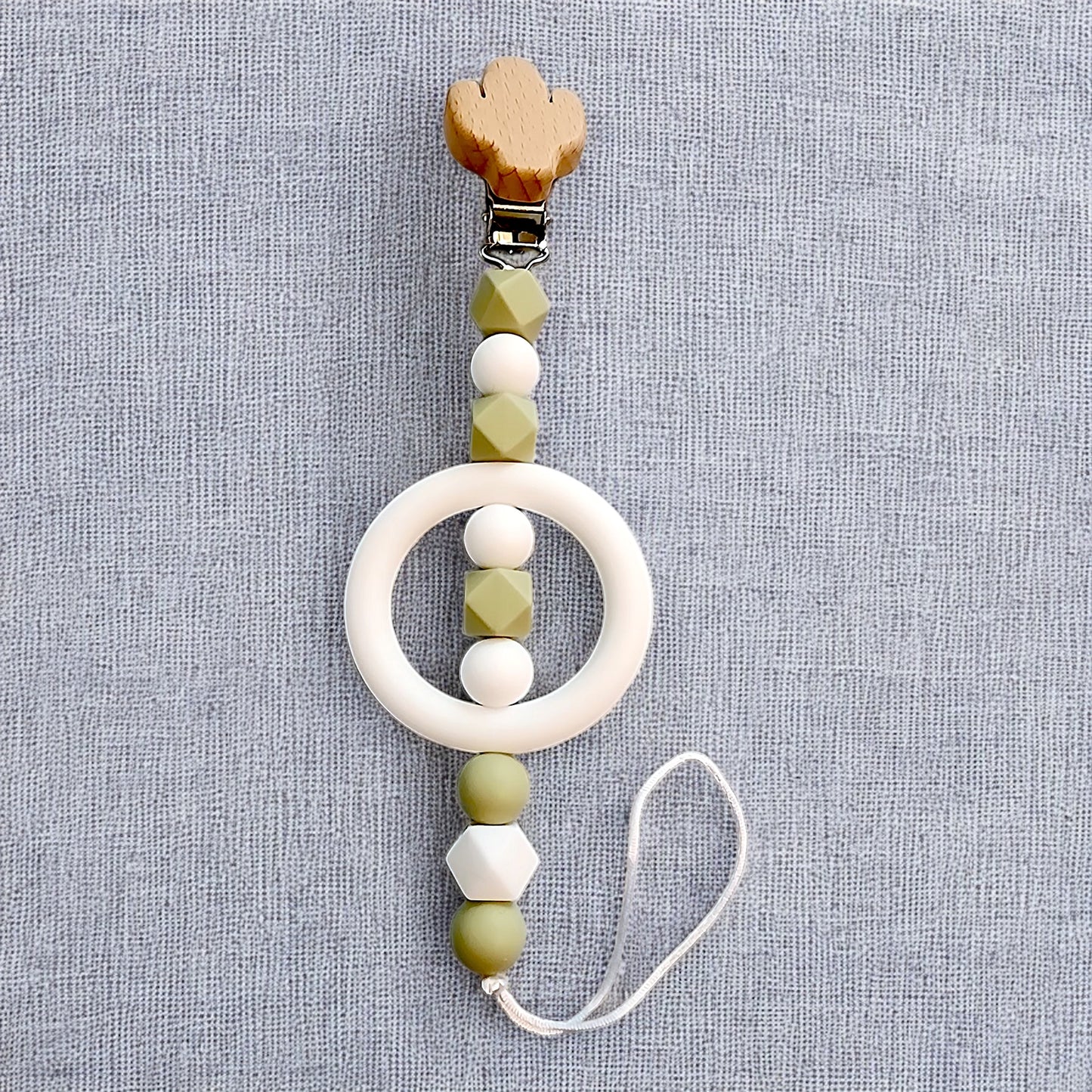 Silicone Beaded Pacifier Clip  ~10” Length, Food-Safe Silicone, Multiple Cute Designs to Choose From!