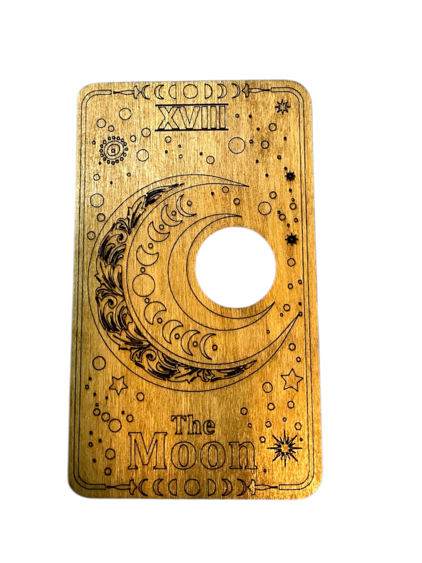 Mystic Sphere Card Holder – Handmade Crystal Display Stand for Tarot, Oracle, or Sphere Collections