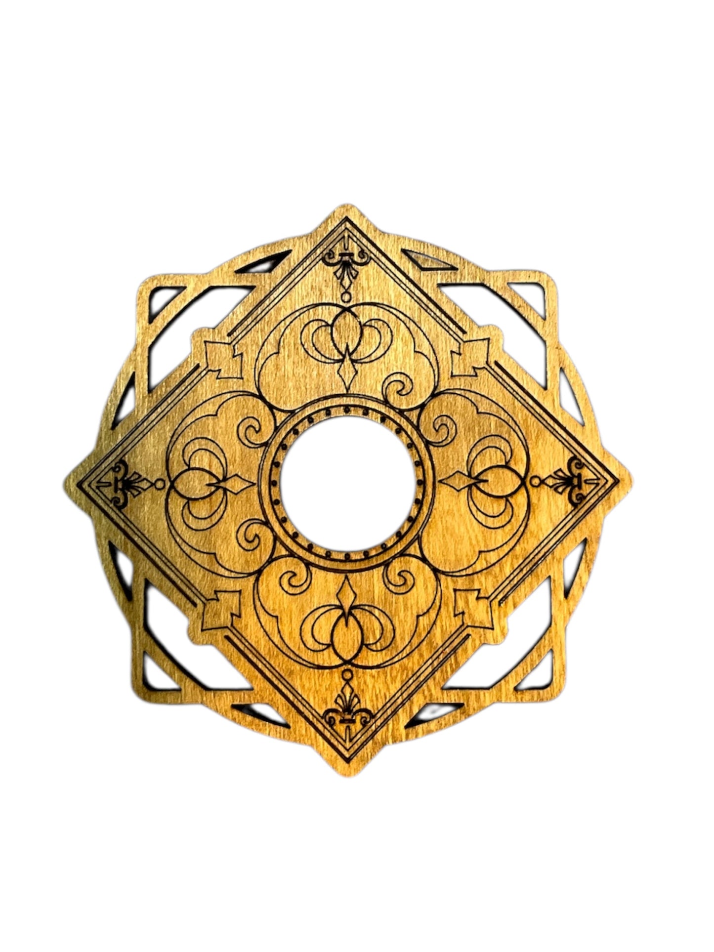 Mystic Sphere Card Holder – Handmade Crystal Display Stand for Tarot, Oracle, or Sphere Collections