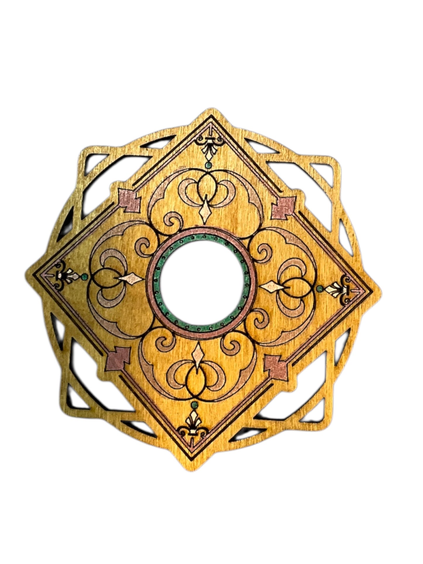 Mystic Sphere Card Holder – Handmade Crystal Display Stand for Tarot, Oracle, or Sphere Collections
