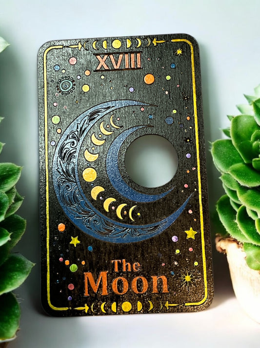Mystic Sphere Card Holder – Handmade Crystal Display Stand for Tarot, Oracle, or Sphere Collections