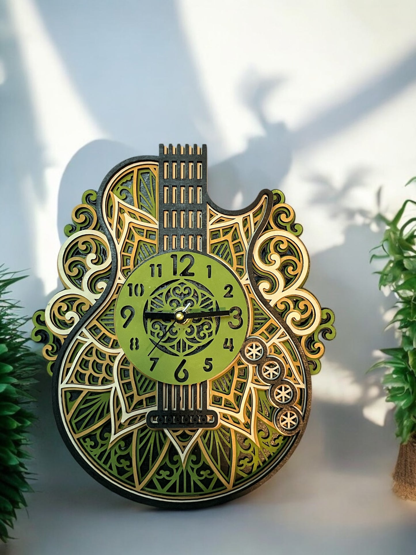 Mandala Electric Guitar Wall Art