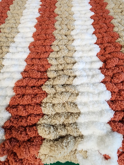 Cozy Super Soft Hand-Knit Chunky Chenille Blankets for Babies, Toddlers and Bigger Kids from WanderLost Kids 38” x 55” Spiced Taupe